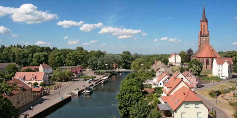 Rathenow: Blick auf den alten Hafen